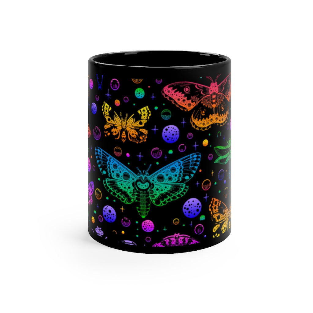 Colorful Butterfly Moth Coffee Cup