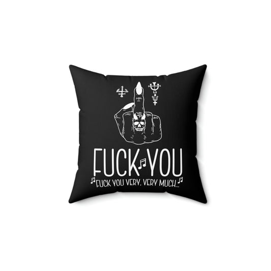 Fuck You Middle Finger Throw Pillow