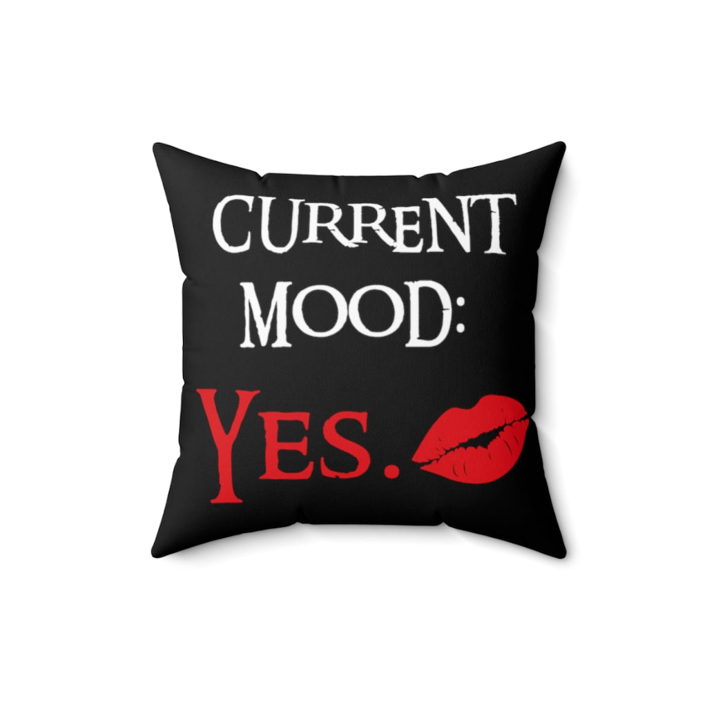 Reversible Current Mood Pillow Funny