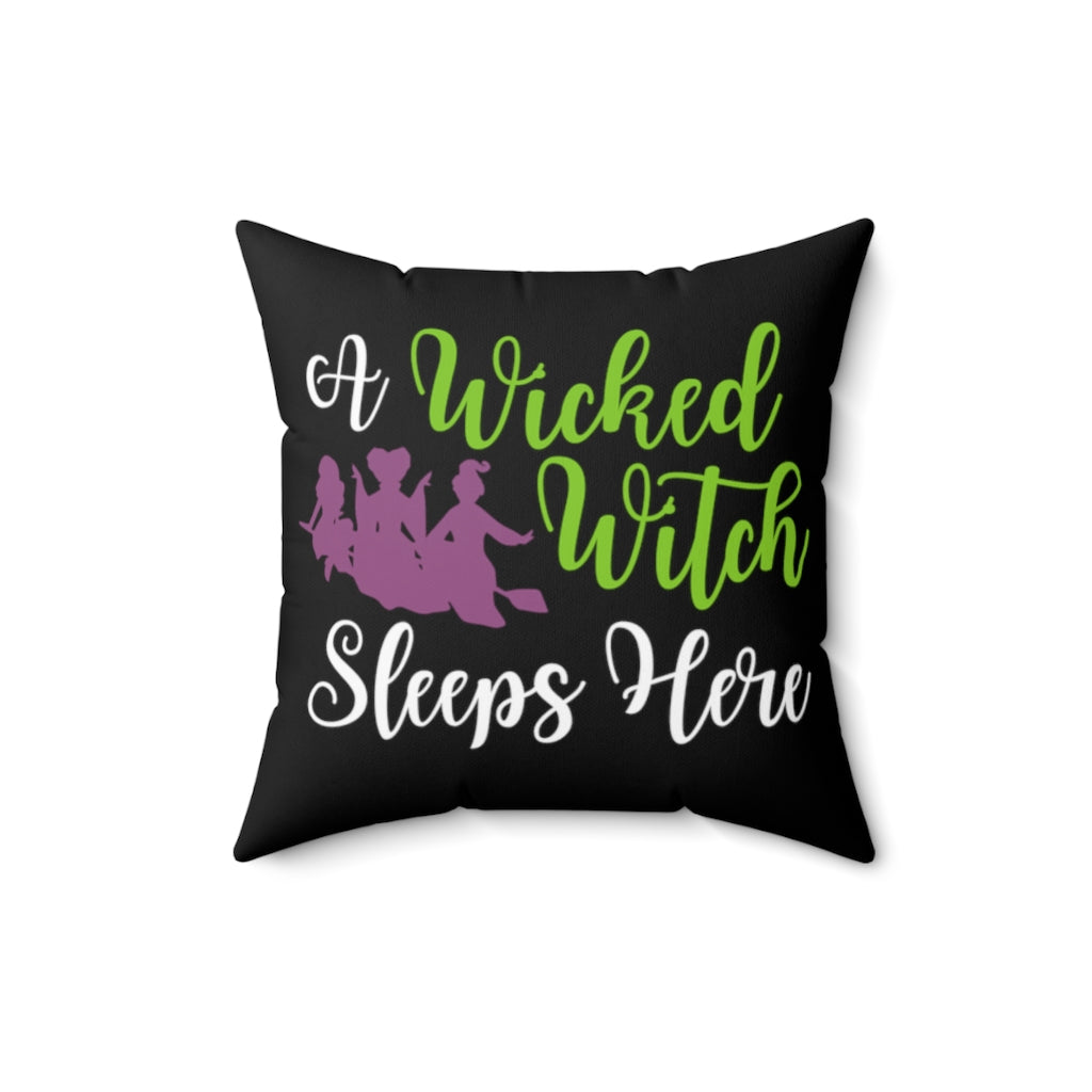 A Wicked Witch Sleeps Here Green and Purple