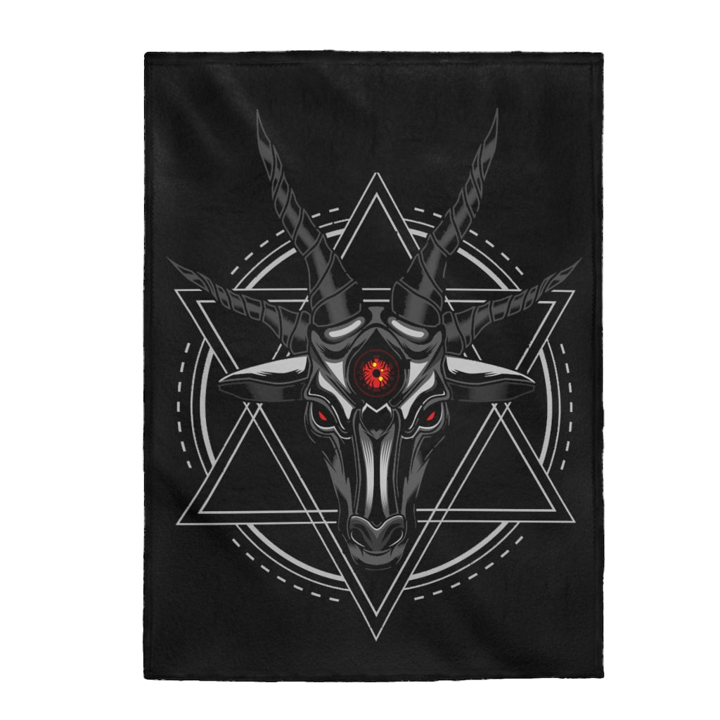 Baphomet Velveteen Plush Blanket