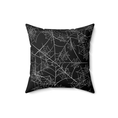 Gothic Spider Web Throw Pillow