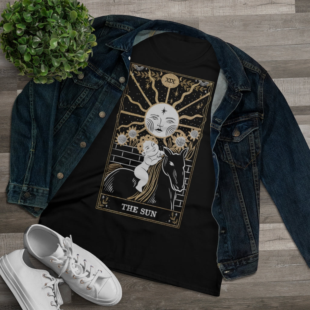 The Sun Tarot Card Ladies T-Shirt