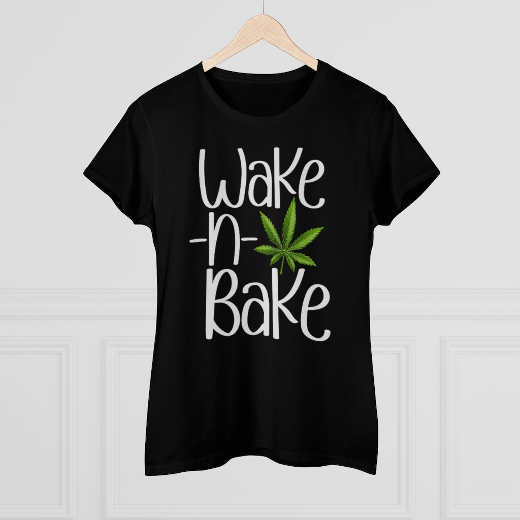 Wake N Bake Stoner Ladies Shirt