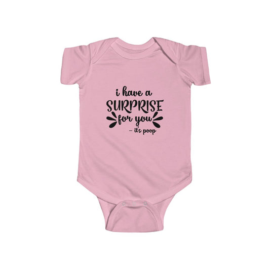 Funny Surprise Poop Infant Fine Jersey Bodysuit