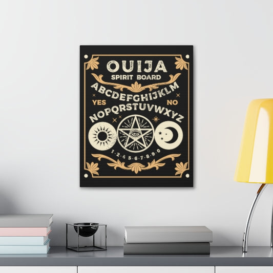 Ouija Board Gothic Boho Occult Hanging Canvas