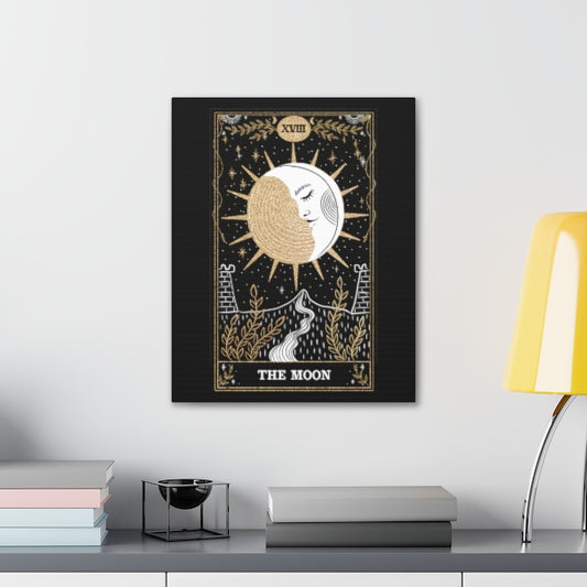 Bohemain Style Tarot Card 'The Moon' Wall Canvas