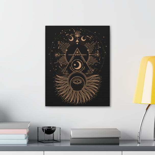 Celestial Sun and Moon Witchy Wall Decor