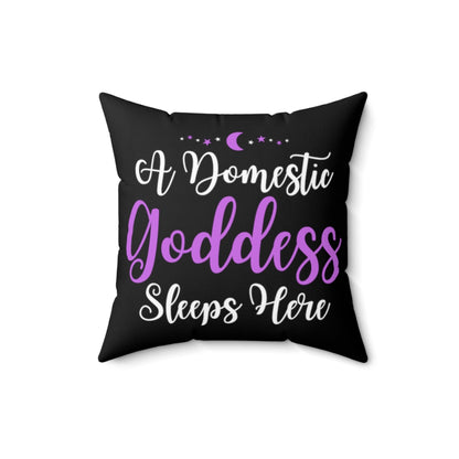 A Domestic Goddess Sleeps Here Purple