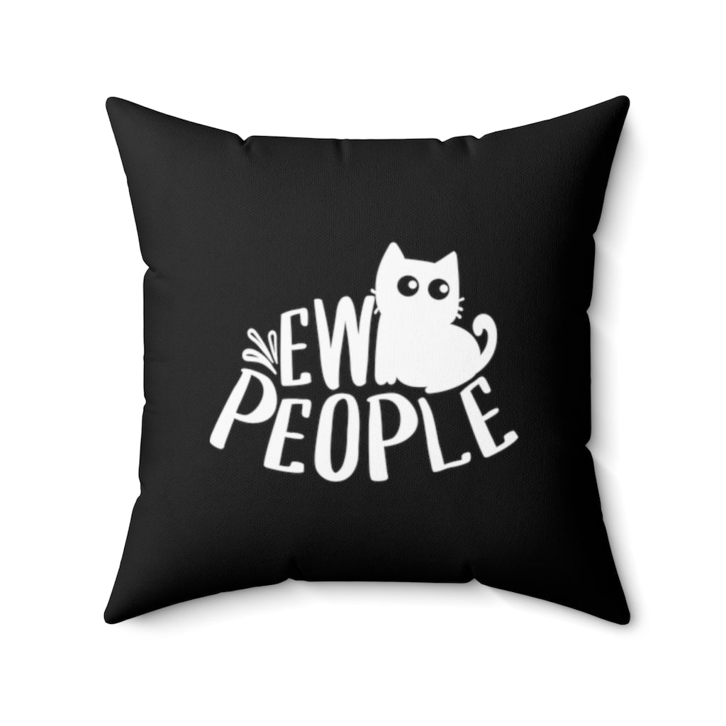 Ew People Cat Throw Pillow Case