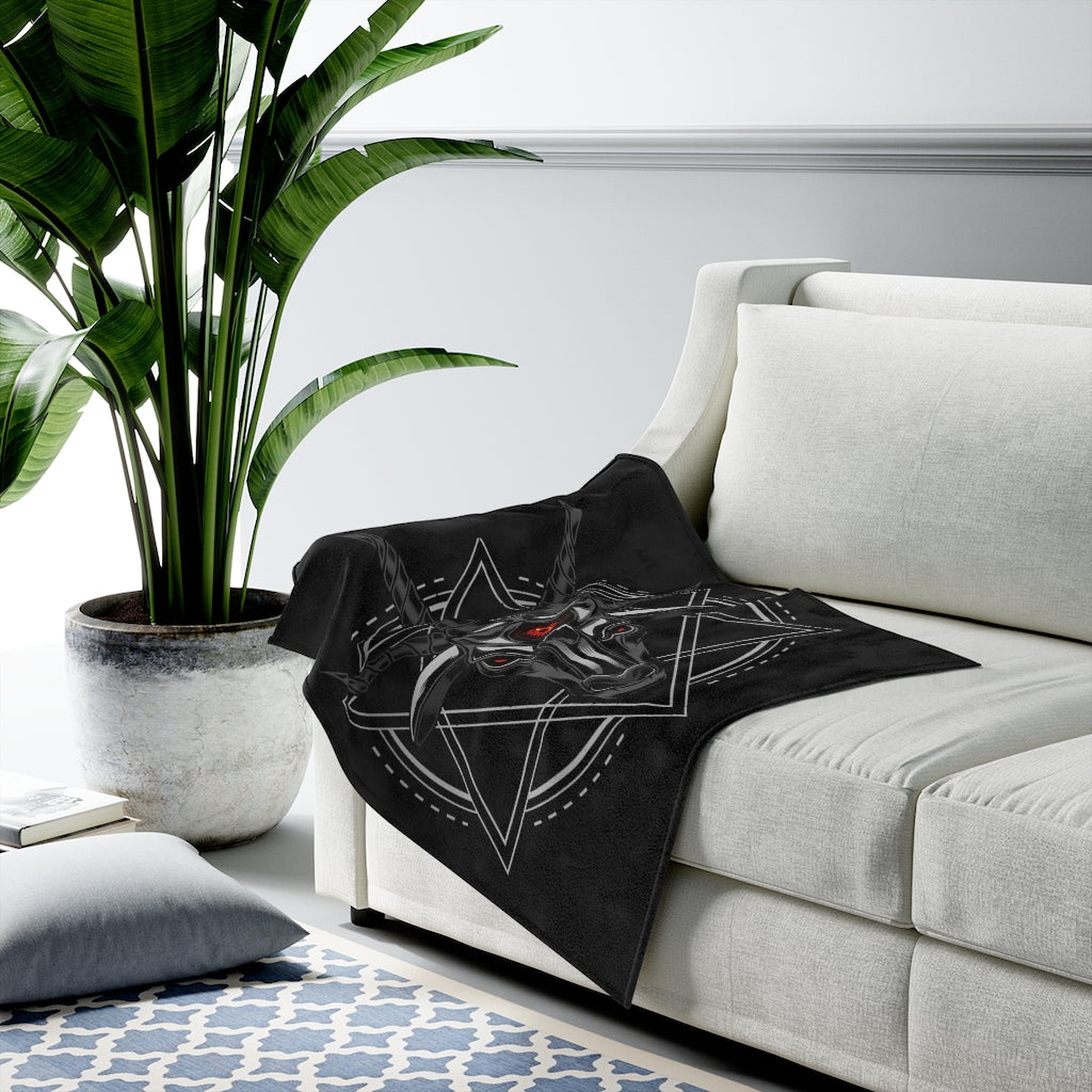 Baphomet Velveteen Plush Blanket