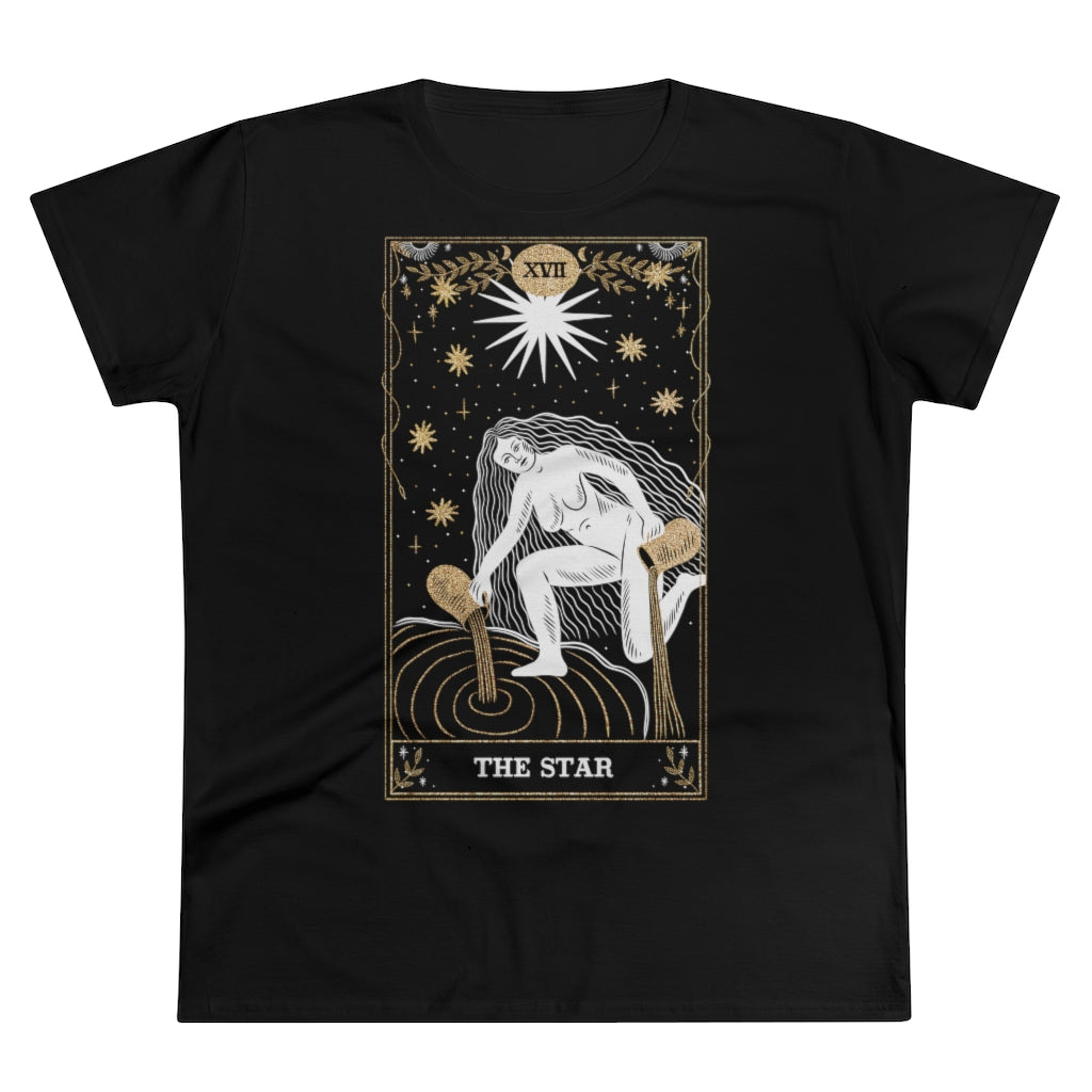 The Star Tarot Card Ladies T-Shirt